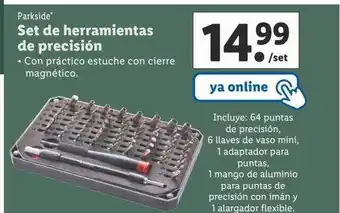 Lidl Set de herramientas de precisión oferta