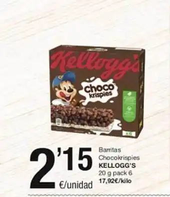 SPAR Fragadis Barritas chocokrispies kellogg's oferta