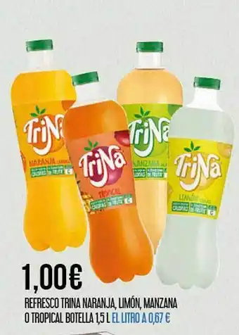 Claudio Refresco trina naranja limón manzana o tropical botella oferta