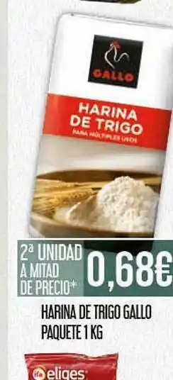 Claudio Harina de trigo gallo paquete oferta