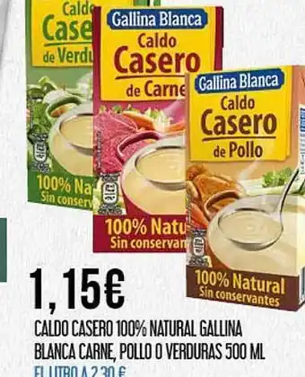 Claudio Caldop casero 100% natural gallina blanca carne pollo verduras oferta