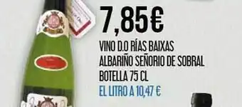 Claudio Vino d.o. rías baixas albarino señorio de sobral botella oferta