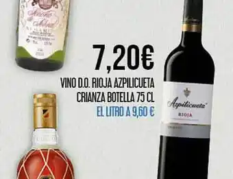 Claudio Vino d.o. rioja azplicueta crianza botella oferta