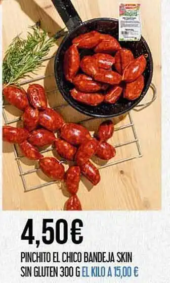 Claudio Pinchito el chico bandeja skin sin gluten oferta