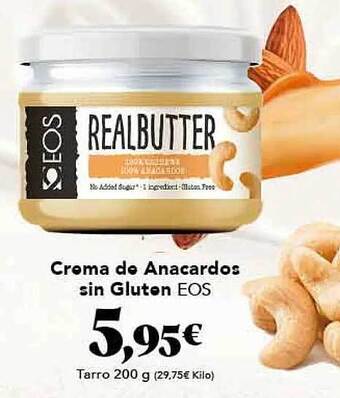 Gadis Crema de anacardos sin gluten eos oferta