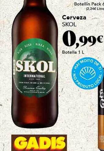 Gadis Cerveza skol oferta