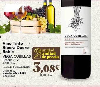 Gadis Vino tinto ribera duero roble vega cubillas oferta