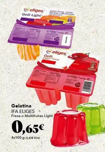 Gadis Gelatina ifa eliges fresa o multifrutas light oferta