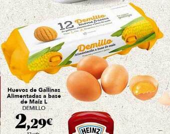 Gadis Huevos de gallinas alimentadas a base de maíz l demillo oferta