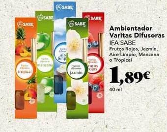 Gadis Ambientador varitas difusoras ifa sabe oferta