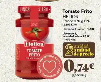 Gadis Tomate frito helios frasco oferta