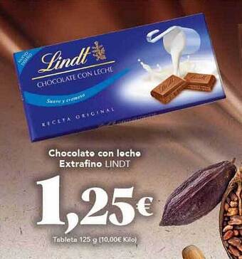 Gadis Chocolate con leche extrafino lindt oferta