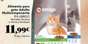 Gadis Alimento para gato adulto multicomponente ifa amigo oferta