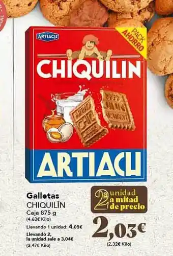 Gadis Galletas chiquillín caja oferta