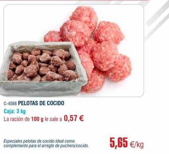 Abordo Pelotas de cocido oferta