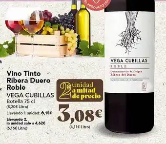 Gadis Vino tinto ribera duero roble vega cubillas botellas oferta
