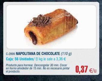 Abordo Napolitana de chocolate oferta