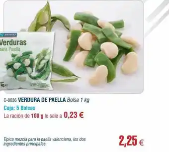 Abordo Verdura de paella oferta