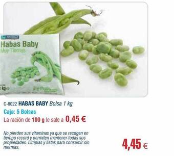 Abordo Habas baby oferta