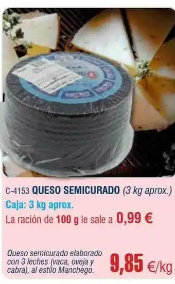 Abordo Queso semicurado oferta