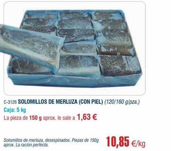 Abordo Solomillos de merluza con piel oferta