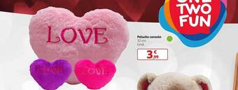 Alcampo Peluche corazón oferta