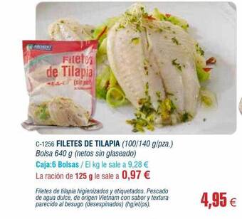 Abordo Filetes de tilapia oferta