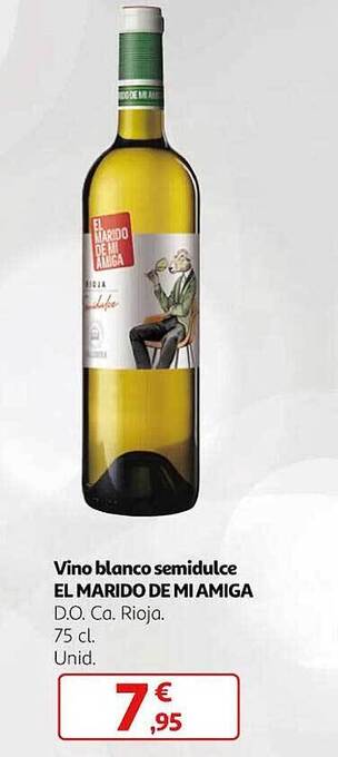 Alcampo Vino blanco semidulce el marido de mi amiga oferta