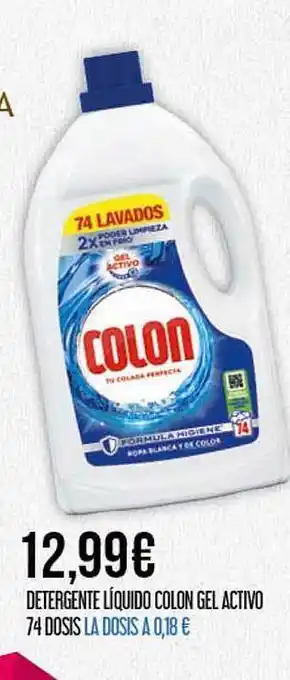 Claudio Detergente líquido colo gel activo 74 dosis oferta