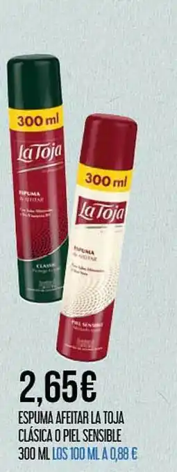Claudio Espuma afeitar toja clásica o piel sensible oferta
