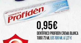 Claudio Dentífrico profiden crema blanca tubo oferta