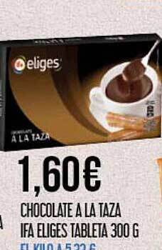 Claudio Chocolate a la taza ifa eliges tableta oferta