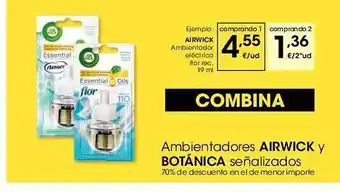 Eroski Airwick ambientador eléctrico flor rec. oferta