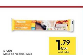 Eroski Eroski masa de hojaldre oferta