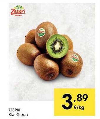 Eroski Zespri kiwi green oferta