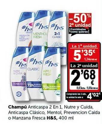 Masymas Champú h&s oferta