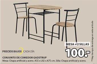 JYSK Conjunto de comedor gadstrup oferta