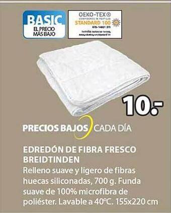 JYSK Edredón de fibra fresco breidtinden oferta