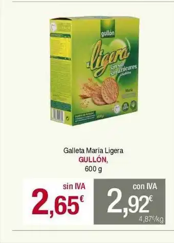 Masymas Galleta maria ligera gullón oferta
