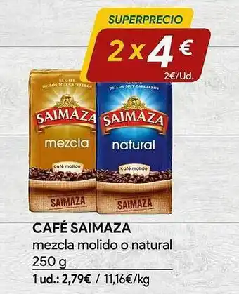 Minymas Café saimaza mezcla molido o natural oferta