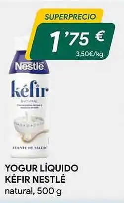 Masymas Yogur líquido kéfir nestlé natural oferta