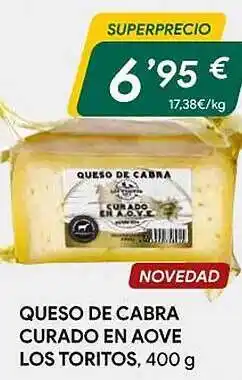 Masymas Queso de cabra curado en aove los toritos oferta