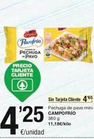 SPAR Fragadis Pechuga de pavo mini campofrio oferta