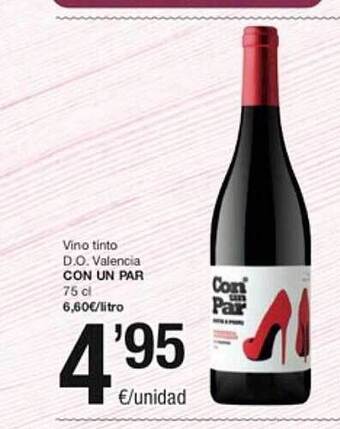SPAR Fragadis Vino tinto d.o. valencia con un par oferta