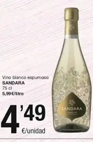 SPAR Fragadis Vino blanco espumoso sandara oferta