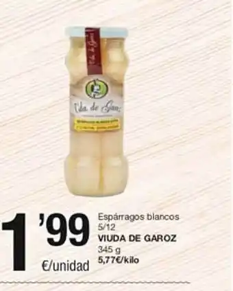 SPAR Fragadis Espárragos blancos 5 12 viuda de garoz oferta