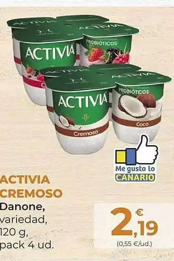 SPAR Gran Canaria Activia cremoso danone variedada oferta