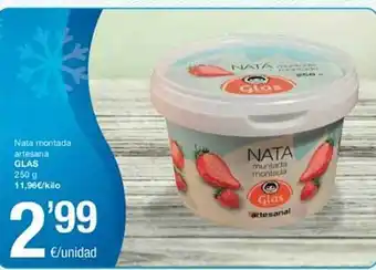 SPAR Fragadis Nata montada artesana glas oferta
