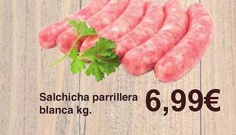 Spar La Palma Salchicha parrillera blanca kg oferta