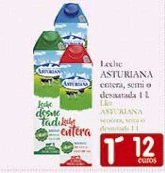 Supermercados Bip Bip Leche asturiana entera semi o desnatada oferta